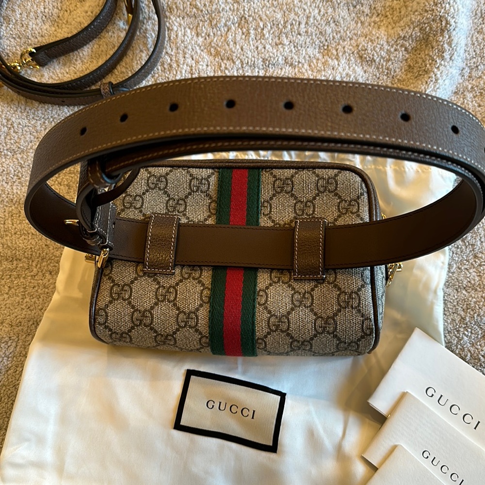 SOLD!!!!! SOLD!!!! Gucci Ophidia GG Supreme Belt Bag SOLD!!!! SOLD!!!! - Picture 7 of 17
